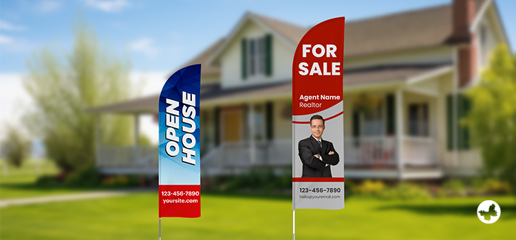 GET ATTENTION WITH FEATHERED FLAGS