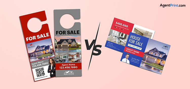Door Hangers vs Postcards in Real Estate Farming