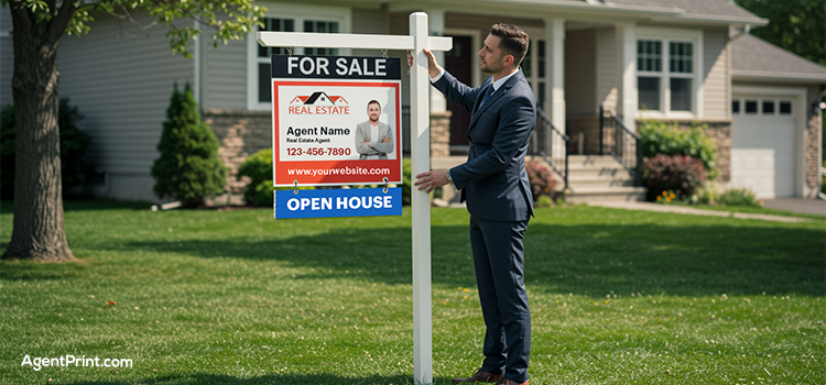 Installing Real Estate Signs