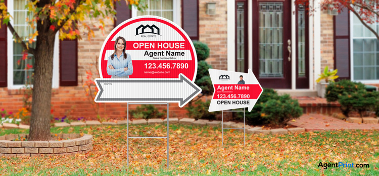 Installing Directional Signs for Real Estate Open Houses